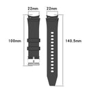 For Samsung Galaxy Watch5/Watch5 pro Silicone Watch Band(Black)