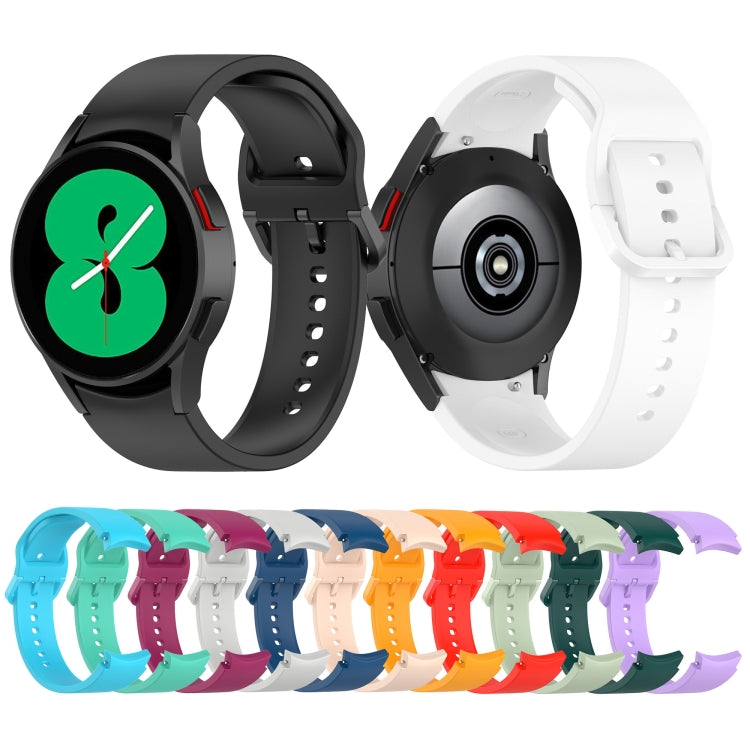 For Samsung Galaxy Watch 5 44mm Official Silicone Watch Band, Size:L(Black)