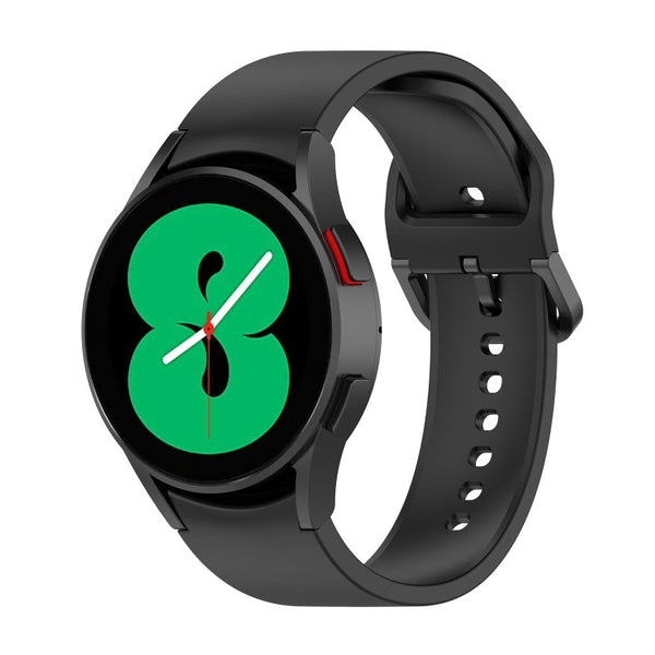 For Samsung Galaxy Watch 5 40mm Official Silicone Watch Band, Size:S(Black)