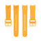 For Samsung Galaxy Watch 5 40mm Official Silicone Watch Band, Size:S(Yellow)