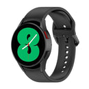 For Samsung Galaxy Watch 5 44mm Official Silicone Watch Band, Size:S(Black)