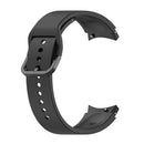 For Samsung Galaxy Watch 5 44mm Official Silicone Watch Band, Size:S(Black)