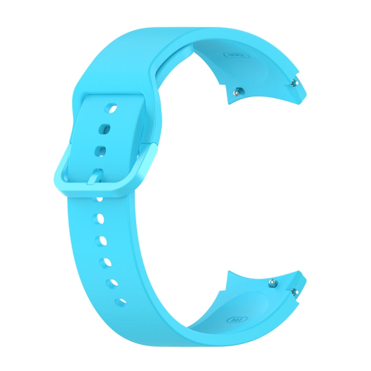 For Samsung Galaxy Watch 5 44mm Official Silicone Watch Band, Size:S(Sky Blue)