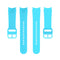 For Samsung Galaxy Watch 5 44mm Official Silicone Watch Band, Size:S(Sky Blue)