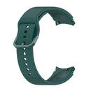 For Samsung Galaxy Watch 5 44mm Official Silicone Watch Band, Size:S(Dark Green)