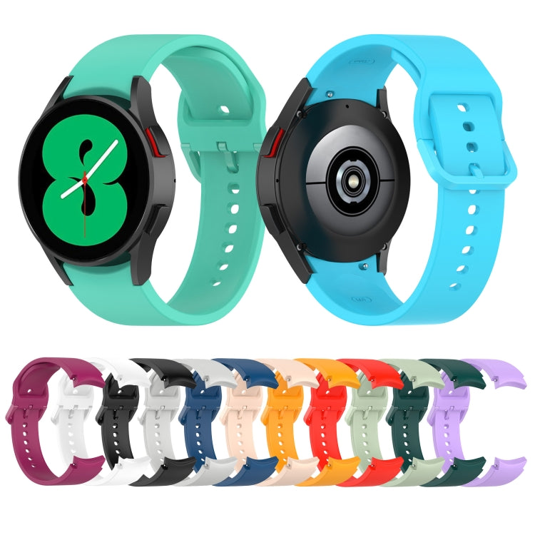 For Samsung Galaxy Watch 5 44mm Official Silicone Watch Band, Size:S(Sky Blue)