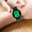 For Samsung Galaxy Watch 5 Pro 45mm Official Silicone Watch Band, Size:S(Light Green)