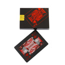 2 PCS Plastic Waterproof PVC Poker Cards, Size:6.3 x 8.9cm(Red+White)