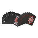 2 PCS Plastic Waterproof PVC Poker Cards, Size:6.3 x 8.9cm(Red+White)