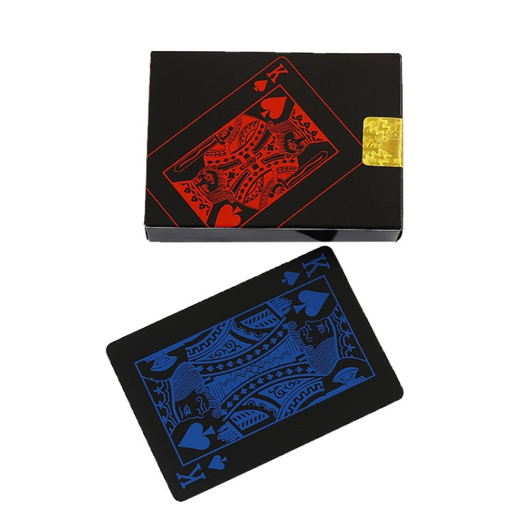 2 PCS Plastic Waterproof PVC Poker Cards, Size:6.3 x 8.9cm(Red+Blue)