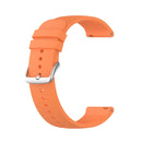 For Samsung Galaxy Watch 5 44mm 20mm Round Tail Silicone Watch Band(Orange)