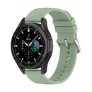 For Samsung Galaxy Watch 5 44mm 20mm Round Tail Silicone Watch Band(Ice Lake Green)