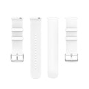 For Samsung Galaxy Watch 5 44mm 20mm Round Tail Silicone Watch Band(White)