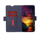 For Realme C30 4G/Narzo 50i Prime Twill Texture Side Button Leather Phone Case(Blue)