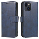 For iPhone 14 Calf Texture Buckle Flip Leather Phone Case (Blue)