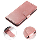 For iPhone 14 Calf Texture Buckle Flip Leather Phone Case (Rose Gold)