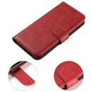 For iPhone 14 Calf Texture Buckle Flip Leather Phone Case (Red)