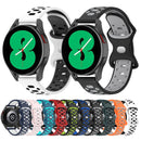 For Samsung Galaxy Watch 5 40mm 20mm Two-color Diamond Silicone Watch Band(Black Blue)