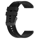 For Samsung Galaxy Watch 5 40mm 20mm Black Buckle Step Silicone Watch Band(Black)