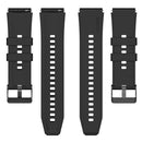 For Samsung Galaxy Watch 5 40mm 20mm Black Buckle Step Silicone Watch Band(Black)