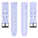 For Samsung Galaxy Watch 5 40mm 20mm Black Buckle Step Silicone Watch Band(Purple)