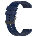 For Samsung Galaxy Watch 5 40mm 20mm Black Buckle Step Silicone Watch Band(Blue)
