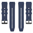 For Samsung Galaxy Watch 5 40mm 20mm Black Buckle Step Silicone Watch Band(Blue)