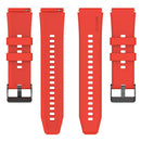For Samsung Galaxy Watch 5 40mm 20mm Black Buckle Step Silicone Watch Band(Red)