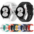 For Samsung Galaxy Watch 5 40mm 20mm Black Buckle Step Silicone Watch Band(Pink)