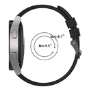 For Samsung Galaxy Watch 5 40mm 20mm Black Buckle Step Silicone Watch Band(Purple)