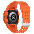 For Samsung Galaxy Watch5 40mm Silicone Integrated Watch Band(Orange)