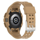 For Samsung Galaxy Watch5 40mm Silicone Integrated Watch Band(Coffee)