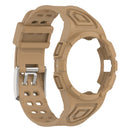 For Samsung Galaxy Watch5 40mm Silicone Integrated Watch Band(Coffee)
