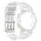 For Samsung Galaxy Watch5 40mm Silicone Integrated Watch Band(Transparent White)