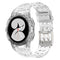 For Samsung Galaxy Watch5 40mm Silicone Integrated Watch Band(Transparent White)