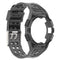 For Samsung Galaxy Watch5 40mm Silicone Integrated Watch Band(Transparent Black)