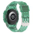 For Samsung Galaxy Watch5 40mm Silicone Integrated Watch Band(Transparent Green)