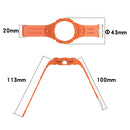 For Samsung Galaxy Watch5 40mm Silicone Integrated Watch Band(Transparent White)
