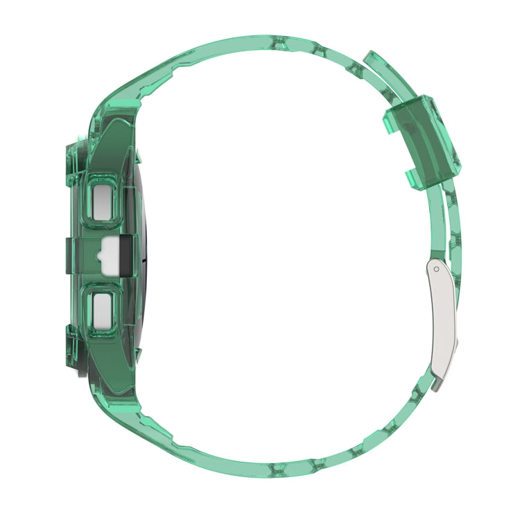For Samsung Galaxy Watch5 Pro 45mm Silicone Integrated Watch Band(Transparent Black)
