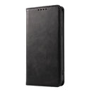 For iPhone 14 Calf Texture Magnetic Flip Leather Phone Case (Black)