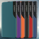 For Nothing Phone 1 Side Display Flip Leather Phone Case with Holder(Black)