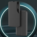 For Nothing Phone 1 Side Display Flip Leather Phone Case with Holder(Black)