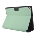For iPad 10.2 2021 & 2020 & 2019 / Air 2019 / Pro 10.5 Electric Pressed Texture Horizontal Flip Leather Case with Holder & Pen Slot(Mint Green)