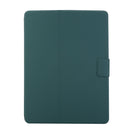 For iPad 10.2 2021 & 2020 & 2019 / Air 2019 / Pro 10.5 Electric Pressed Texture Horizontal Flip Leather Case with Holder & Pen Slot(Dark Green)