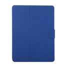For iPad 9.7 (2018) / (2017) Electric Pressed Texture Horizontal Flip Leather Case with Holder & Pen Slot(Navy Blue)