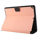 For iPad 9.7 (2018) / (2017) Electric Pressed Texture Horizontal Flip Leather Case with Holder & Pen Slot(Pink)