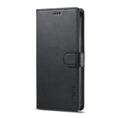 For iPhone 14 LC.IMEEKE Calf Texture Horizontal Flip Leather Case (Black)