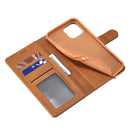 For iPhone 14 LC.IMEEKE Calf Texture Horizontal Flip Leather Case (Yellow)