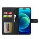 For iPhone 14 Plus LC.IMEEKE Calf Texture Horizontal Flip Leather Case (Black)
