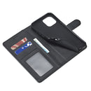 For iPhone 14 Plus LC.IMEEKE Calf Texture Horizontal Flip Leather Case (Black)